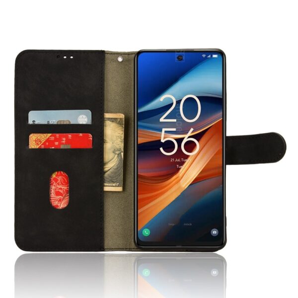 Tel1 TCL 50 SE Skin Feel Magnetic Flip Θήκη Βιβλίο - Black