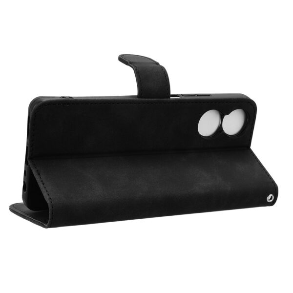 Tel1 TCL 50 SE Skin Feel Magnetic Flip Θήκη Βιβλίο - Black