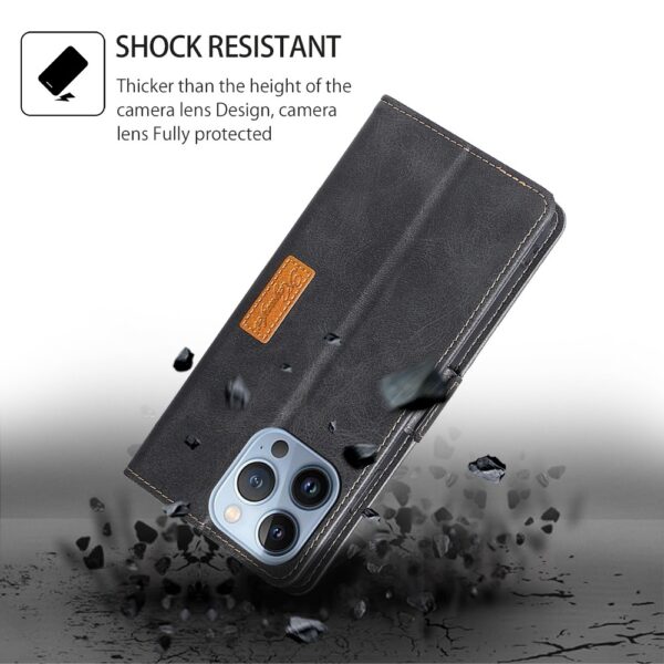 Tel1 TCL 50 SE Contrast Color Side Buckle Θήκη Βιβλίο - Black Grey