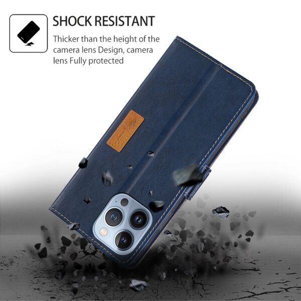 Tel1 TCL 50 SE Contrast Color Side Buckle Θήκη Βιβλίο - Blue Grey