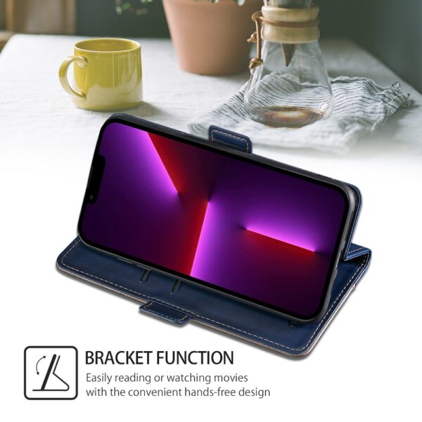 Tel1 TCL 50 SE Contrast Color Side Buckle Θήκη Βιβλίο - Blue Grey