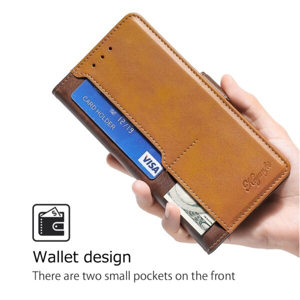 Tel1 TCL 50 SE Contrast Color Side Buckle Θήκη Βιβλίο - Brown