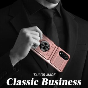 Forcell TCL 50 SE Hybrid Metal Ring Θήκη Σκληρή - Rose Gold