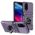 Forcell TCL 50 SE Hybrid Metal Ring Θήκη Σκληρή - Purple
