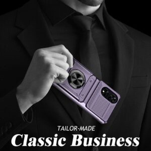 Forcell TCL 50 SE Hybrid Metal Ring Θήκη Σκληρή - Purple