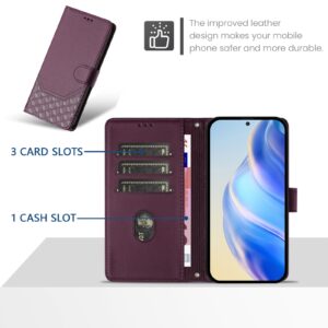 Tel1 TCL 50 SE Honeycomb Embossing RFID Θήκη Βιβλίο - Violet