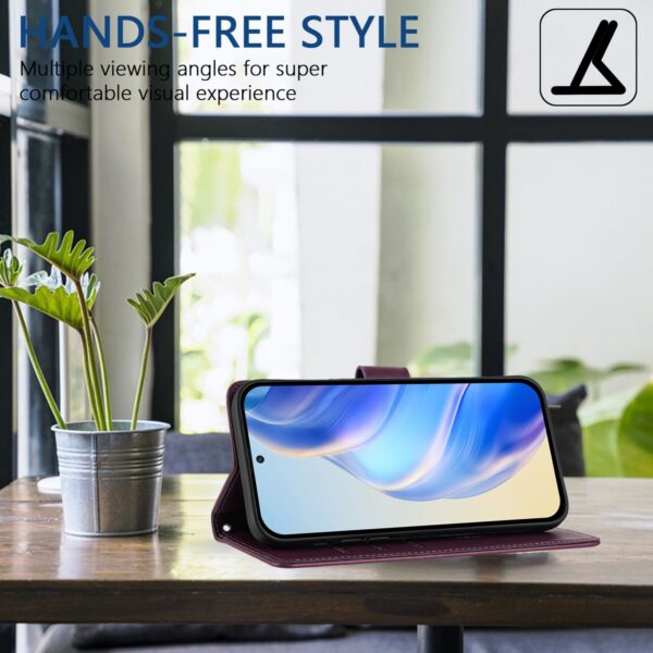 Tel1 TCL 50 SE Honeycomb Embossing RFID Θήκη Βιβλίο - Violet