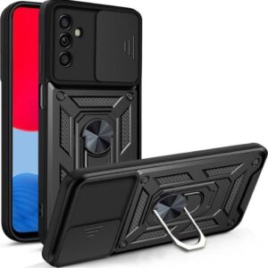 Forcell Samsung Galaxy A13 5G / A04s Defender Sliding Camera Holder Θήκη Σκληρή - Black