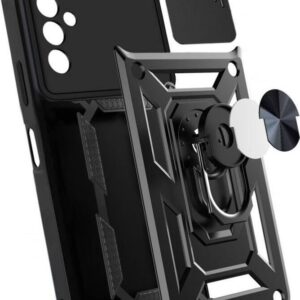 Forcell Samsung Galaxy A13 5G / A04s Defender Sliding Camera Holder Θήκη Σκληρή - Black