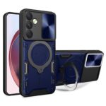 Forcell Samsung Galaxy A35 5G Sliding Camshield Magnetic Holder Θήκη Σκληρή - Blue