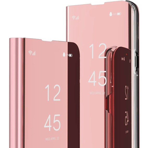 Tel1 Samsung Galaxy A53 5G Clear View Stand Θήκη Βιβλίο - Pink