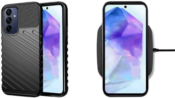 Forcell Samsung Galaxy A53 5G Thunderbolt Shockproof Θήκη Σιλικόνης - Black