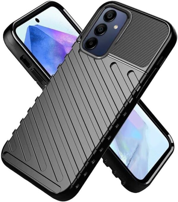 Forcell Samsung Galaxy A53 5G Thunderbolt Shockproof Θήκη Σιλικόνης - Black Forcell Samsung Galaxy A53 5G Thunderbolt Shockproof Θήκη Σιλικόνης - Black