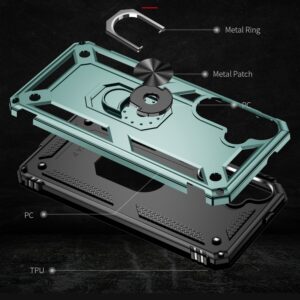 Forcell Samsung Galaxy S24 5G Shockproof Holder Θήκη Σκληρή - Green