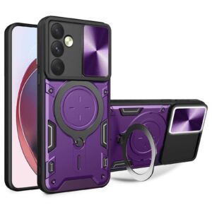 Forcell Samsung Galaxy A35 5G Sliding Camshield Magnetic Holder Θήκη Σκληρή - Purple