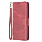 Tel1 Xiaomi Redmi Note 13 Pro 5G Retro Lambskin Texture Θήκη Βιβλίο - Red