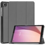 Θήκη Lenovo Tab M8 Gen 4 8" Γκρι Custer Pure Color 3-Fold Holder Tablet Case Grey