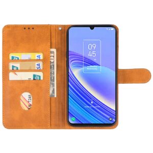 Tel1 TCL 505 Wallet Θήκη Βιβλίο - Brown