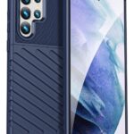 Forcell Samsung Galaxy S23 Ultra 5G Thunderbolt Shockproof Θήκη Σιλικόνης - Blue