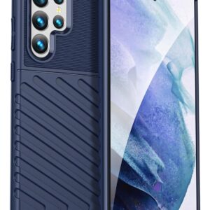 Forcell Samsung Galaxy S23 Ultra 5G Thunderbolt Shockproof Θήκη Σιλικόνης - Blue