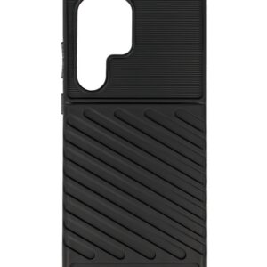 Forcell Samsung Galaxy S23 Ultra 5G Thunderbolt Shockproof Θήκη Σιλικόνης - Black