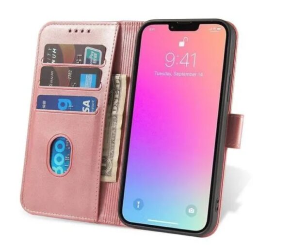 Tel1 Samsung Galaxy S23 5G Magnet Θήκη Βιβλίο - Pink