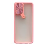 Tel Protect Samsung Galaxy A12 / M12 Cyclops Camshield Θήκη με Πλαίσιο Σιλικόνης - Pink