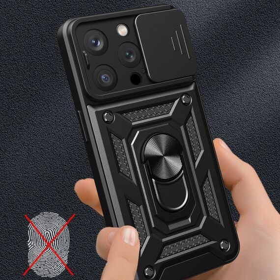Forcell iPhone 15 Pro Hybrid Armor Θήκη Σκληρή - Black
