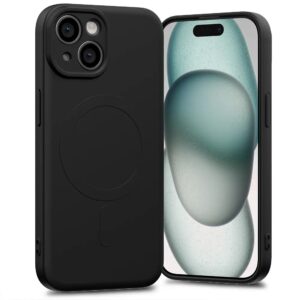 Forcell iPhone 14 MagSafe Big Hole Θήκη Σιλικόνης - Black