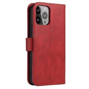 Tel1 iPhone 15 Pro Max Elegant Θήκη Βιβλίο - Red