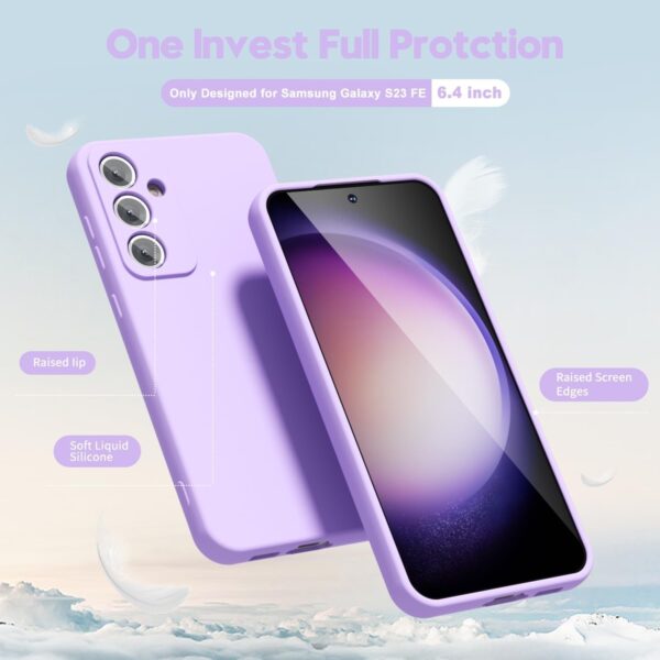 Forcell Samsung Galaxy S23 FE 5G Matt Θήκη Σιλικόνης - Lilac