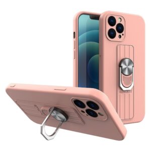 Forcell Samsung Galaxy A32 4G Finger Grip and Stand Θήκη Σκληρή - Pink