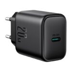 Joyroom Φορτιστής Χωρίς Καλώδιο με Θύρα USB-C 20W Power Delivery Μαύρος (JR-TCF20)