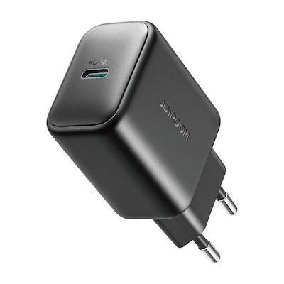 Joyroom Φορτιστής Χωρίς Καλώδιο με Θύρα USB-C 20W Power Delivery Μαύρος (JR-TCF20)