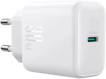 Joyroom Φορτιστής Χωρίς Καλώδιο με Θύρα USB-C 30W Power Delivery Λευκός