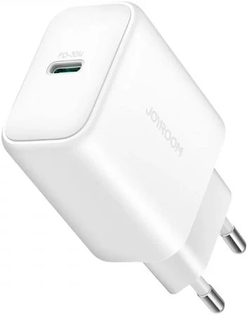 Joyroom Φορτιστής Χωρίς Καλώδιο με Θύρα USB-C 30W Power Delivery Λευκός