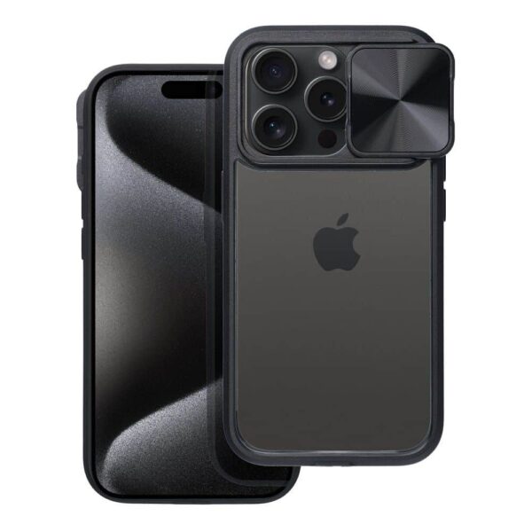 Forcell iPhone 11 Pro Θήκη Με Πλαίσιο Σιλικόνης Διάφανη - Black