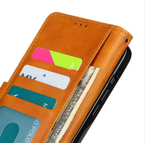 Tel1 iPhone 11 Jeans Θήκη Βιβλίο - Black Brown