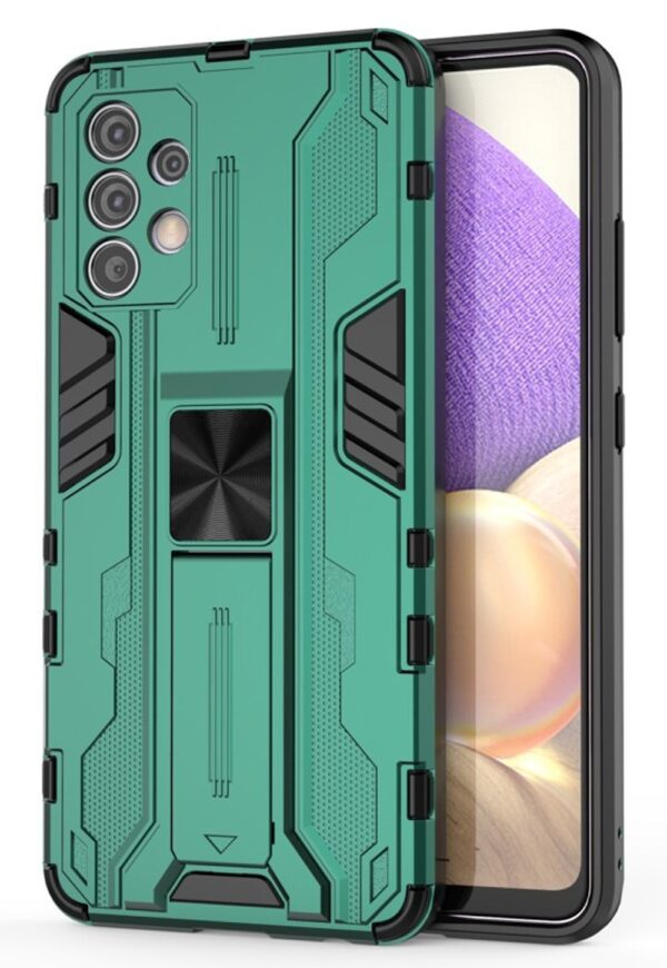 Forcell Samsung Galaxy A32 4G Supersonic Shockproof with Holder Θήκη Σκληρή - Green