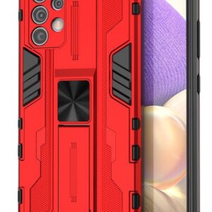Forcell Samsung Galaxy A32 4G Supersonic Shockproof with Holder Θήκη Σκληρή - Red