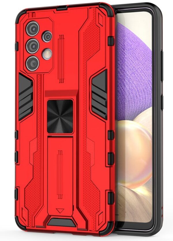 Forcell Samsung Galaxy A32 4G Supersonic Shockproof with Holder Θήκη Σκληρή - Red