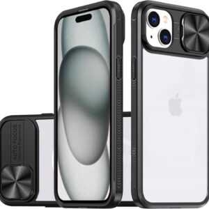 Forcell iPhone 13 Pro Θήκη Με Πλαίσιο Σιλικόνης Διάφανη - Black