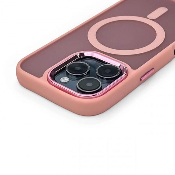 Forcell iPhone 16 Pro MagSafe Magnetic Θήκη Σιλικόνης - Pink