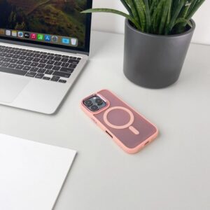 Forcell iPhone 16 Pro MagSafe Magnetic Θήκη Σιλικόνης - Pink