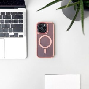 Forcell iPhone 16 Pro MagSafe Magnetic Θήκη Σιλικόνης - Pink