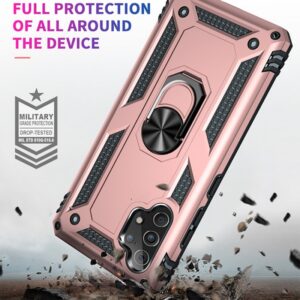 Forcell Samsung Galaxy A32 4G Shockproof Holder Θήκη Σκληρή - Rose Gold