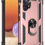 Forcell Samsung Galaxy A32 4G Shockproof Holder Θήκη Σκληρή - Rose Gold
