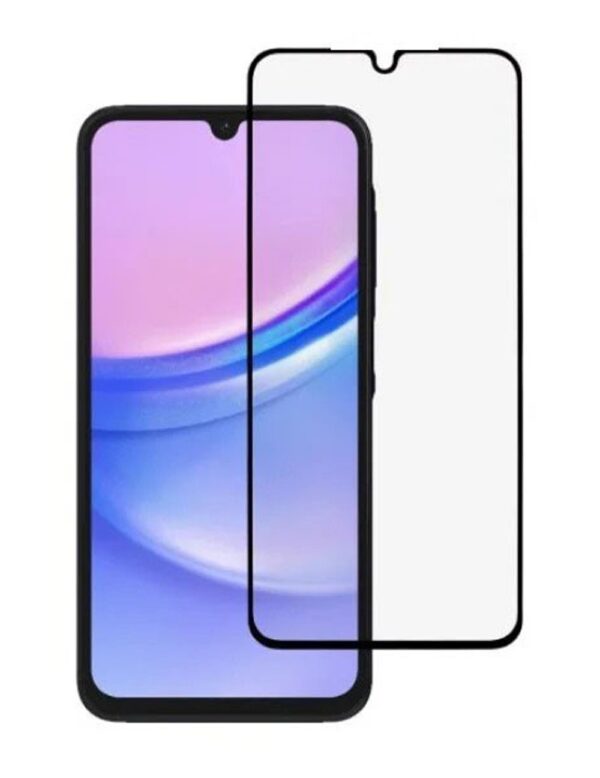 Samsung Galaxy A15 4G/ A15 5G/ M15 Προστατευτικό Τζαμάκι με Μαύρο περίγραμμα 5D Full Glue Tempered Glass Black