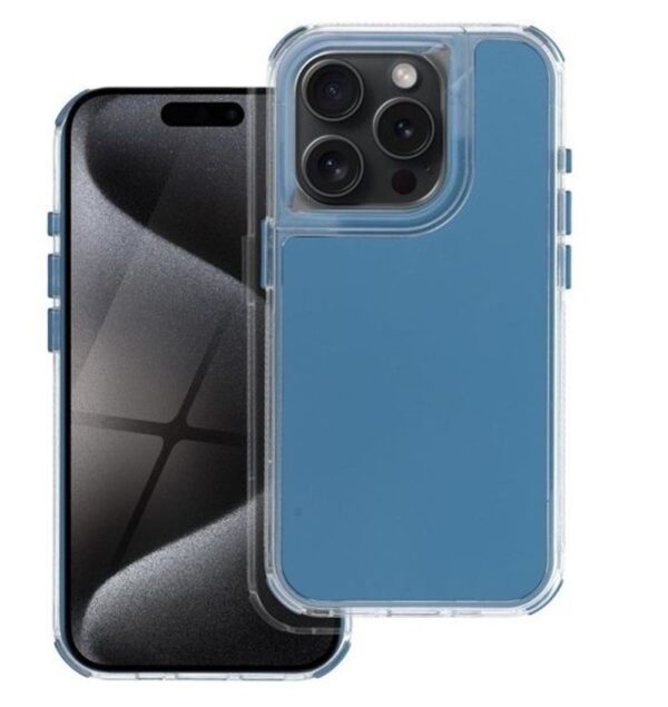 Forcell iPhone 15 Pro Matrix Θήκη Σιλικόνης - Blue