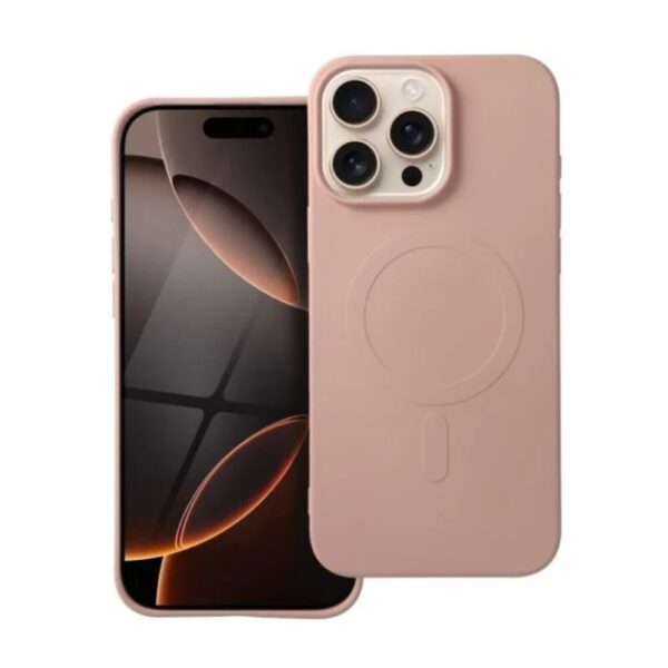 Forcell iPhone 16 Pro Max MagSafe Θήκη Σιλικόνης - Pink